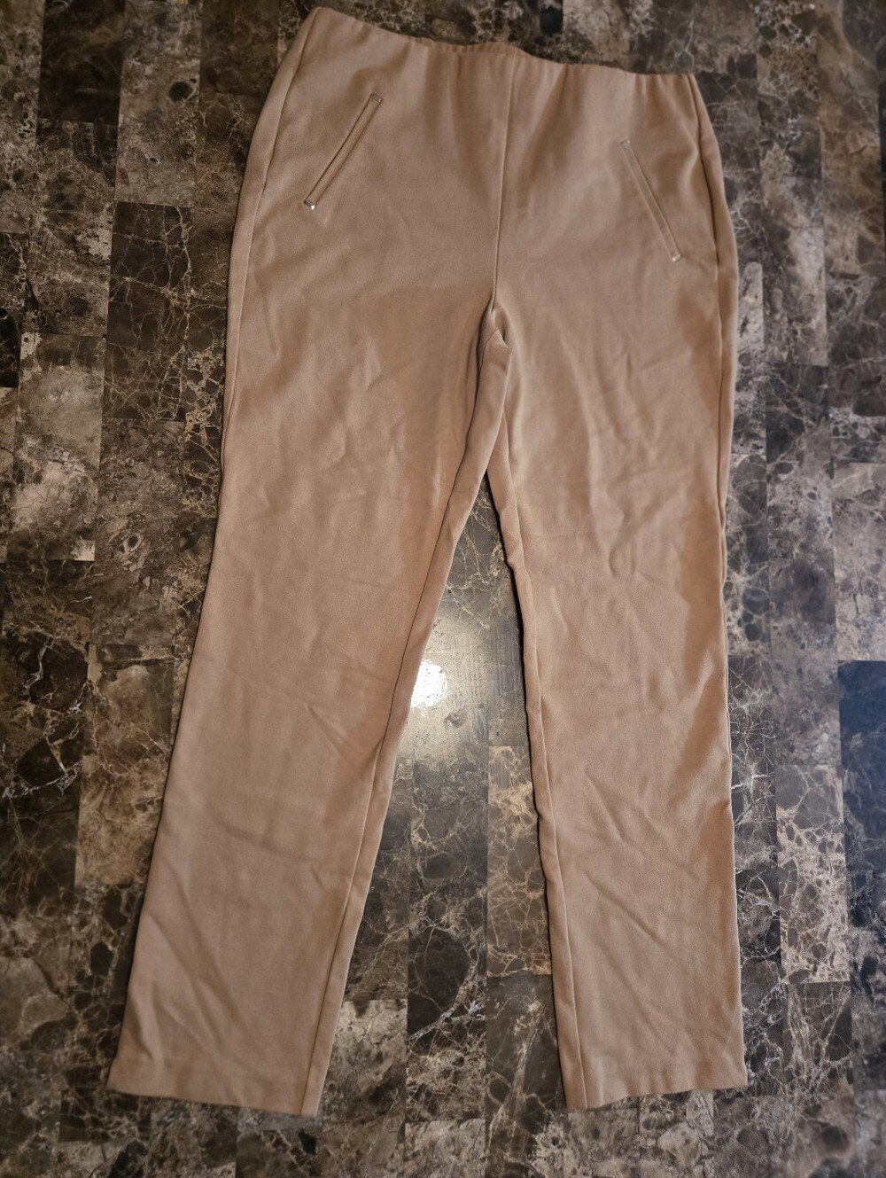 Chicos pull on camel dress pants, size 10, Chicos size 1.5